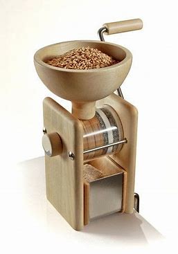 Bild von Getreidemühle stabile edle Handmühle ohne Strom auskommen 