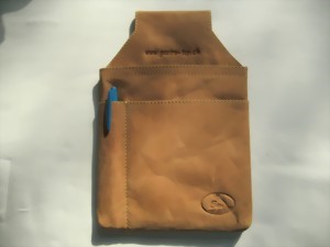 Bild von Kassierhalfter Holster in echtem Naturleder braun  Neu !!!!