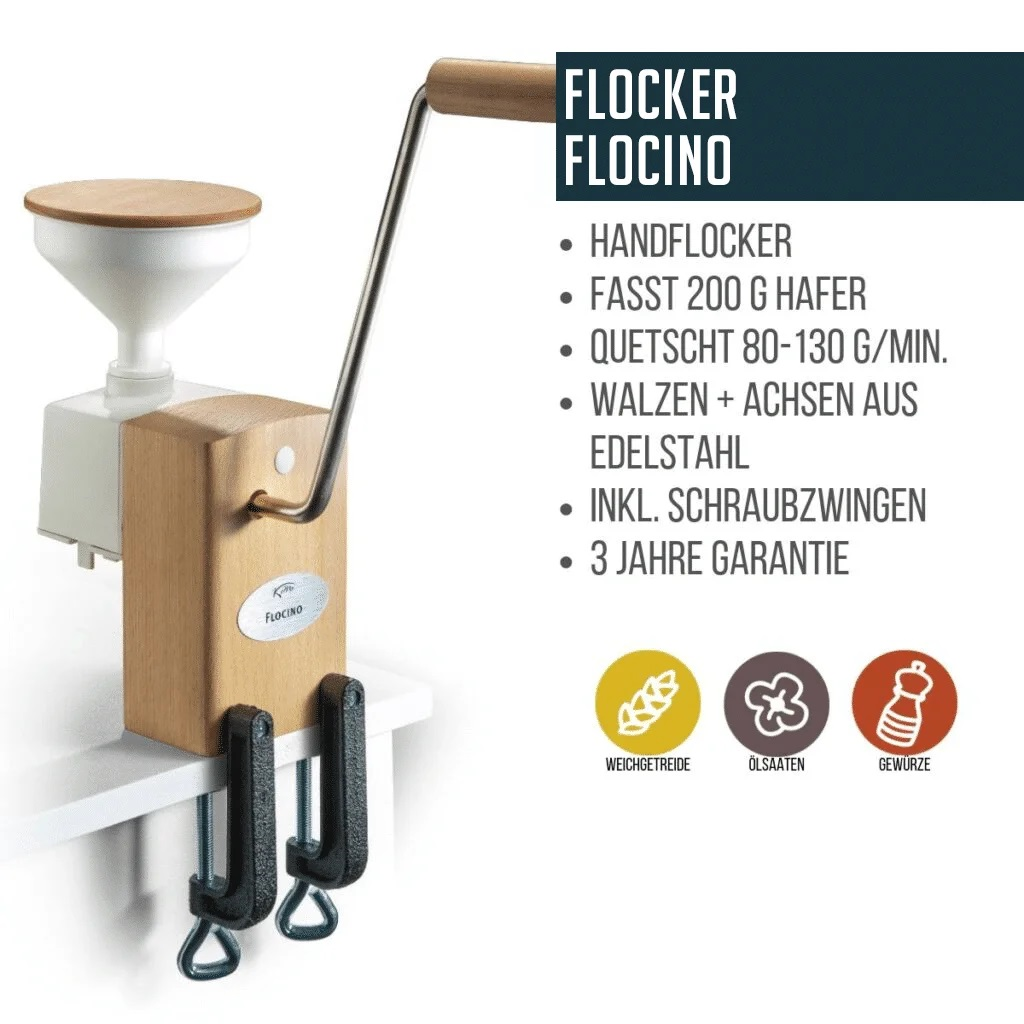 Bild von Flockenquetsche, Handflocker Flocino