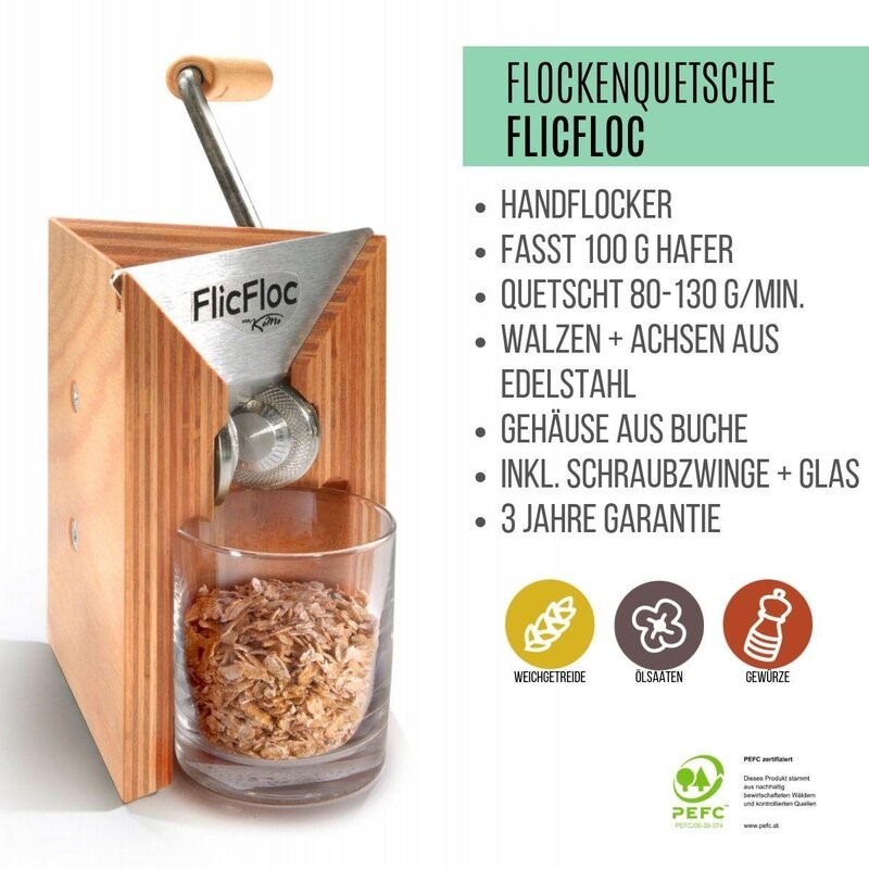 Bild von Flockenquetsche, Handflocker FlicFloc 