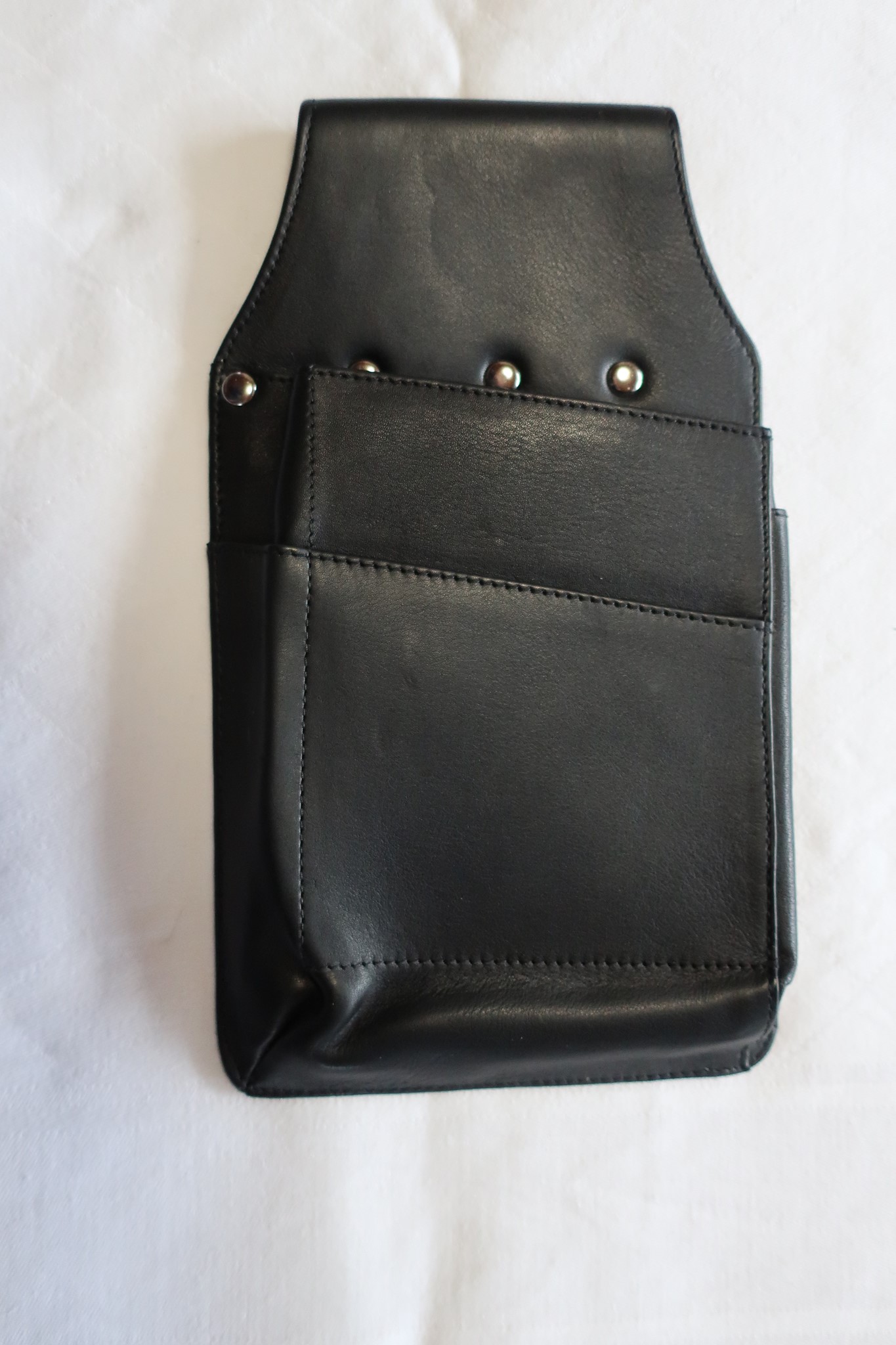 Bild von Kassierhalfter, Holster schwarz mit Doppelfach unser Favorit